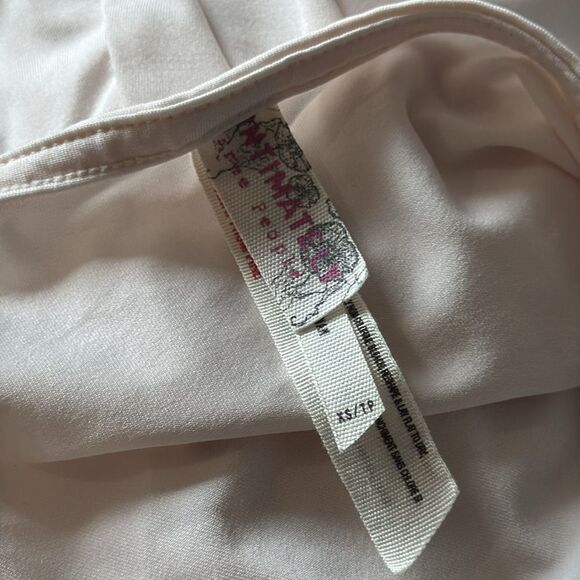 Intimately Free People Lace Trim Nightgown/Slip Cream/White SzXS - Picture 6 of 11